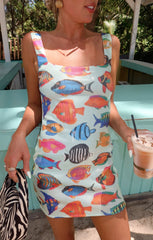 Lets Go Mini Dress ~ Rainbow Reef Sequins