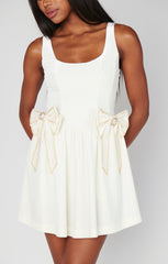Ricci Skort Dress ~ White Velvet