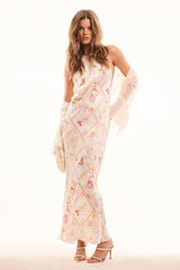 Brynthe Silk-Blend Fruit Print Dress