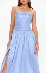 Morgan Maxi Dress ~ Borrowed Blue Taffeta