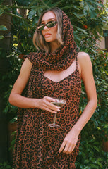 Dalia Maxi Dress ~ Leopard Latte