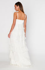 Gabriella Maxi Dress ~ White Enchanted Embellishment