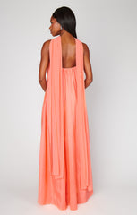 Tinsley Tube Dress ~ Cantaloupe Light Taffeta