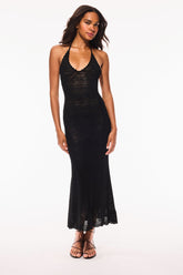 Cillian Pointelle Knit Maxi Dress