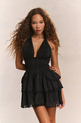 Deanna Heritage Halter Mini Dress