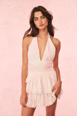 Deanna Tie-Dye Halter Mini Dress