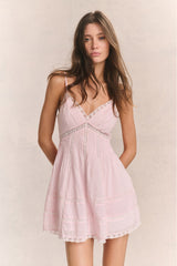 Docila Cotton Mini Dress - PINK