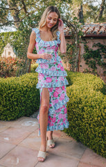 Greta Dress ~ Cottage Floral Multi Stretch