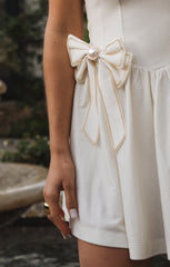 Ricci Skort Dress ~ White Velvet