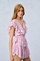 Gwen Heirloom Print Cotton Mini Dress