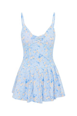 Hubert Floral Active Dress - WHISPER BLUE