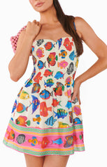 Dixie Mini Dress ~ Rainbow Reef