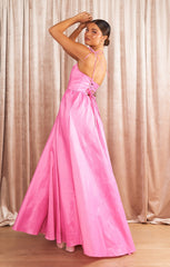 Juliet Maxi Dress ~ Pink Taffeta