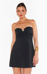 Hot Night Dress ~ Black Slinky Stretch