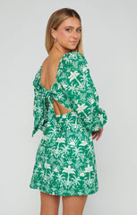 Tamara Tie Back Dress ~ Tiki Palms