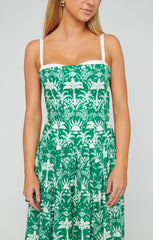Hepburn Midi Dress ~ Tiki Palms