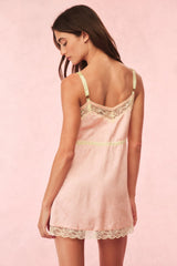 Nouvelle Silk-Blend Mini Slip Dress