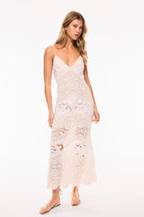 Revoires Crochet Maxi Dress