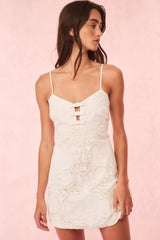 Rosalisa Cotton Doiley Lace Mini Dress