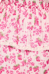 Soira Summer Heirloom Print Mini Dress