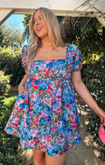 Smitten Babydoll Dress ~ Painterly Meadows