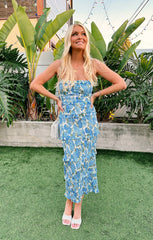 Stella Smocked Dress ~ Cottage Floral Blue