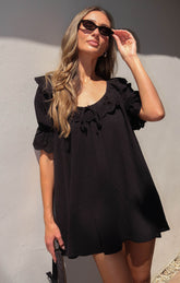 Toulouse Dress ~ Black Voile