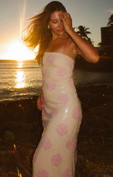 Lizzy Midi Dress ~ Shell Sequins