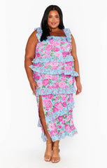 Greta Dress ~ Cottage Floral Multi Stretch