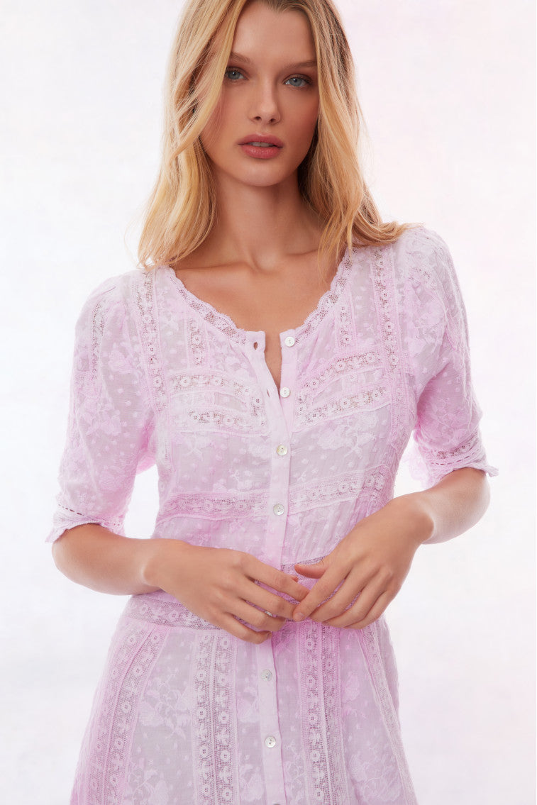 Minka Maxi Dress-PEONY PINK