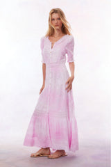 Minka Maxi Dress-PEONY PINK