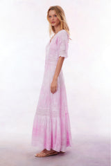 Minka Maxi Dress-PEONY PINK