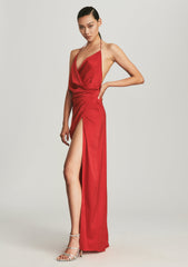 Ceres Embellished Silk Dress