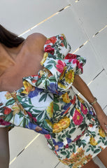 Major Drama Dress ~ Charm Peony White Taffeta