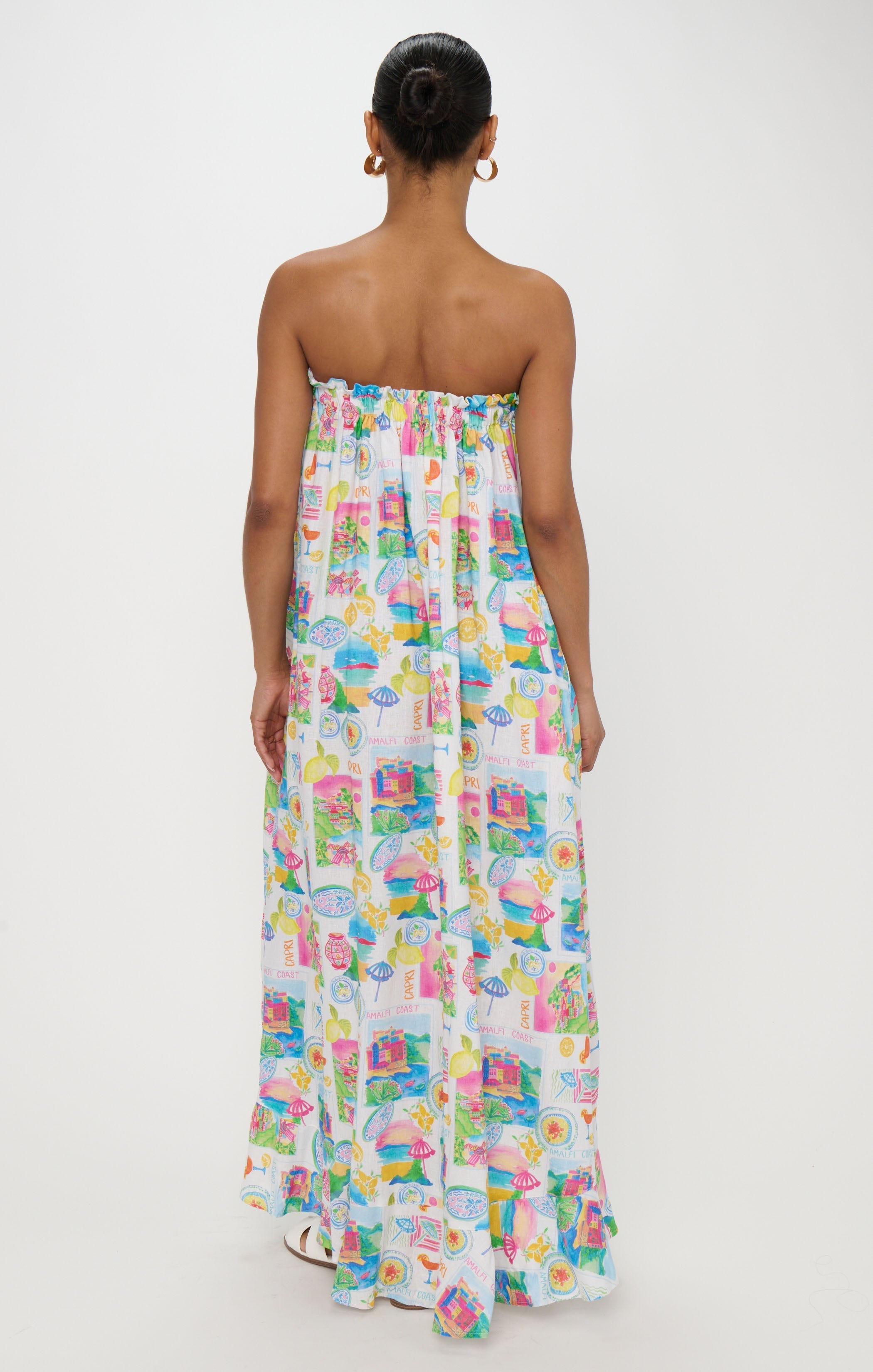 Around The World Maxi Dress ~ Amalfi Coast Linen