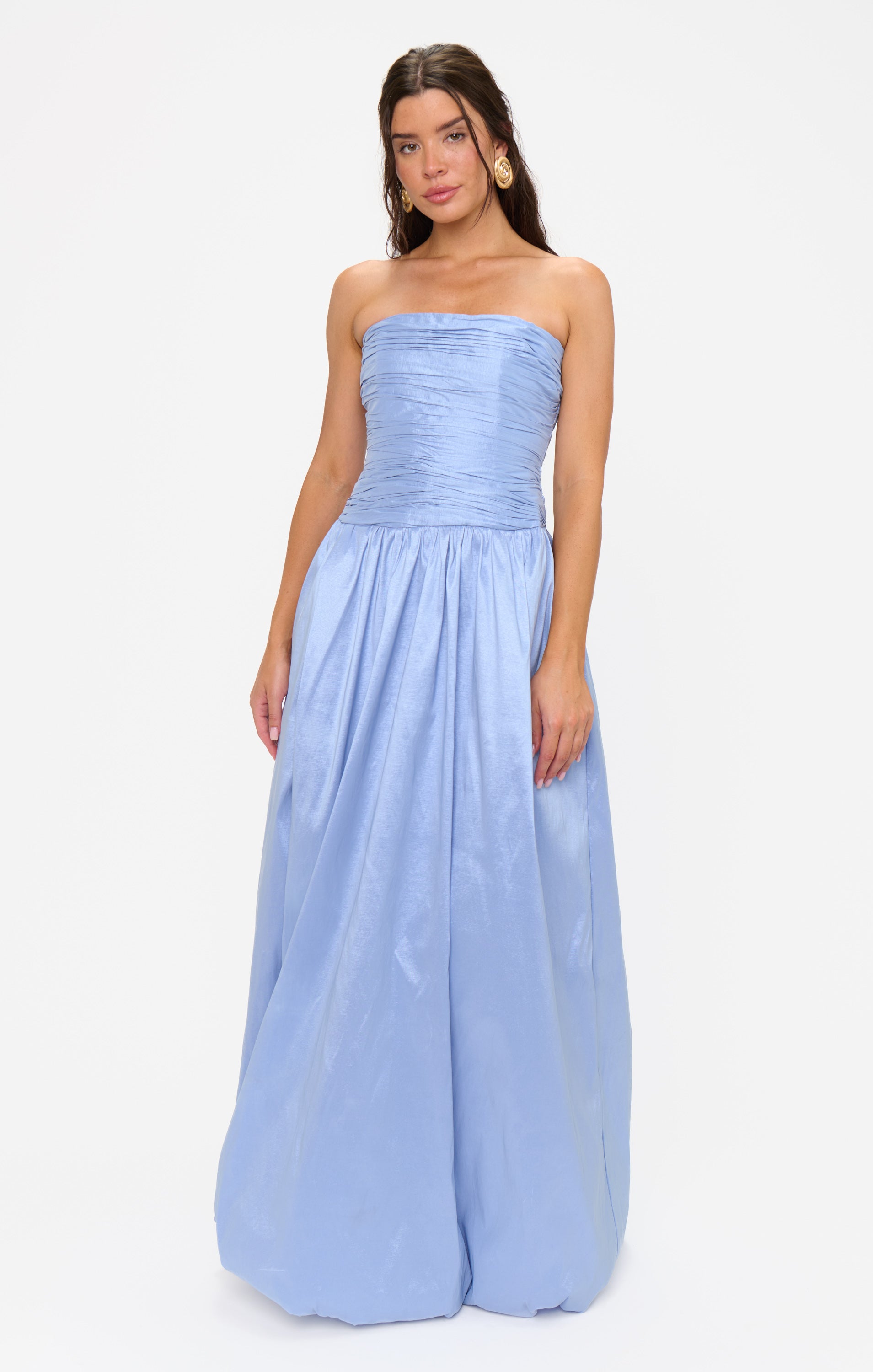Morgan Maxi Dress ~ Borrowed Blue Taffeta