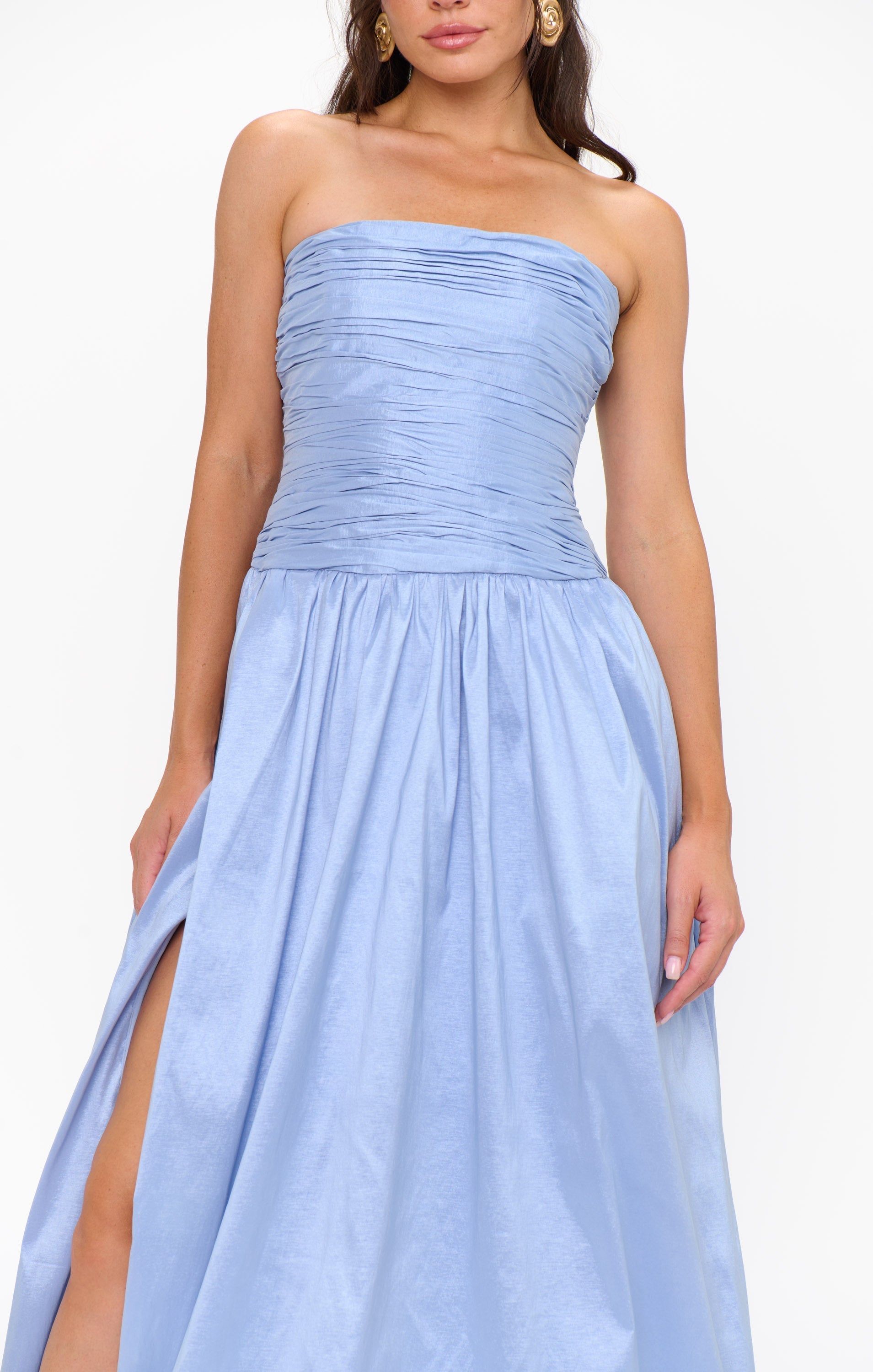 Morgan Maxi Dress ~ Borrowed Blue Taffeta