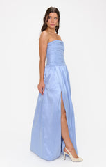 Morgan Maxi Dress ~ Borrowed Blue Taffeta