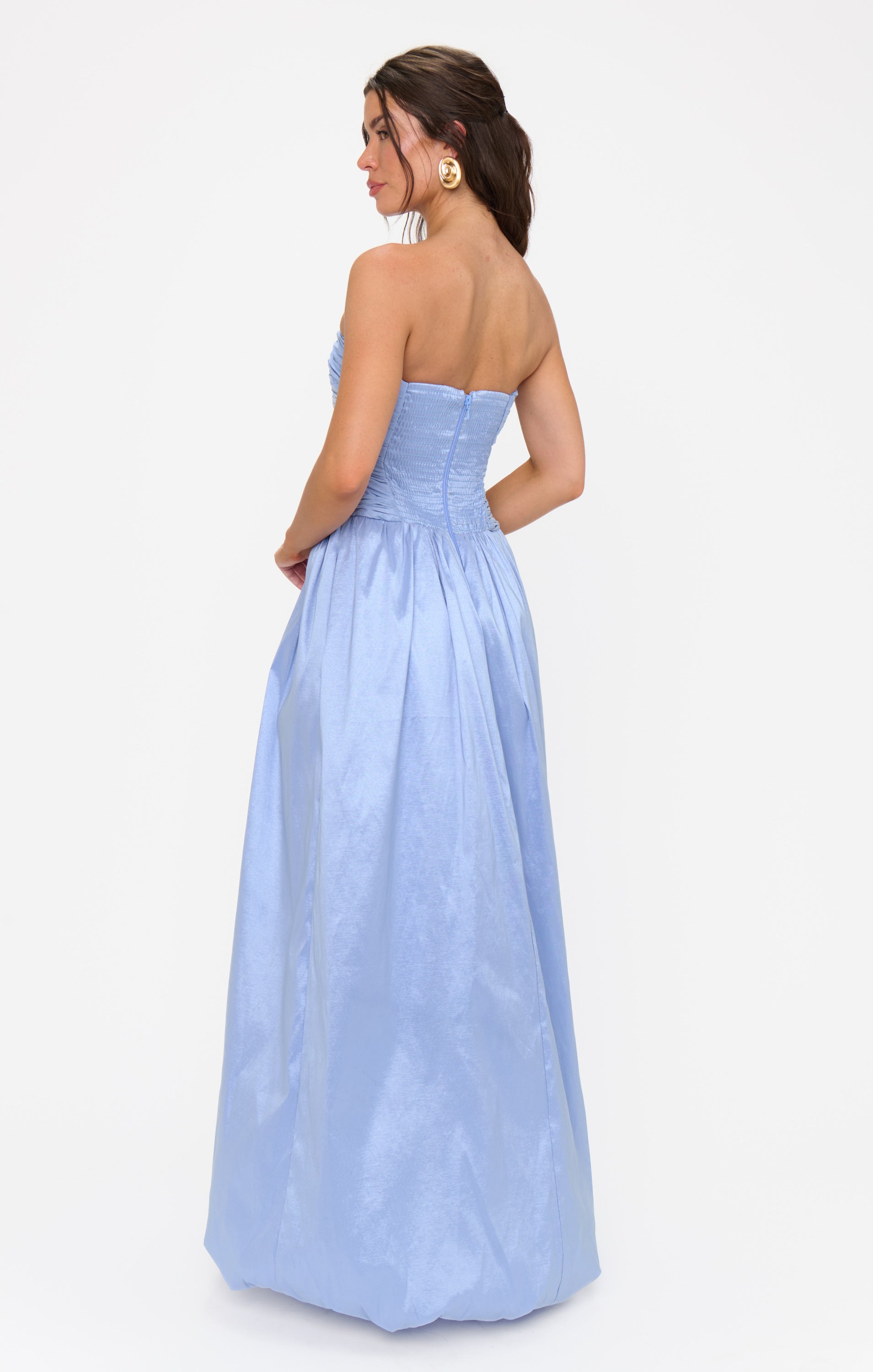 Morgan Maxi Dress ~ Borrowed Blue Taffeta