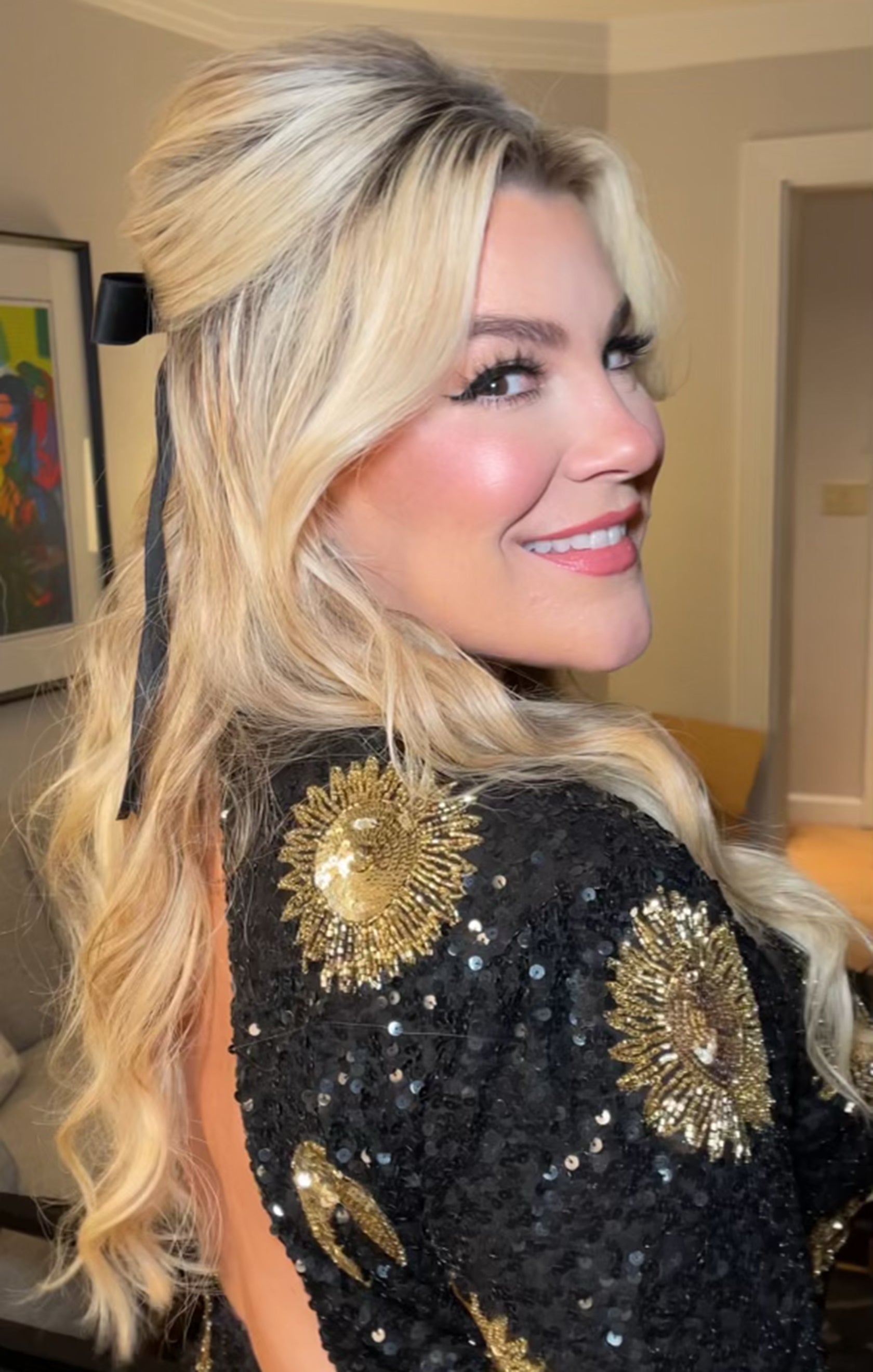 Myth Mini Dress ~ Celestial Sequins Black