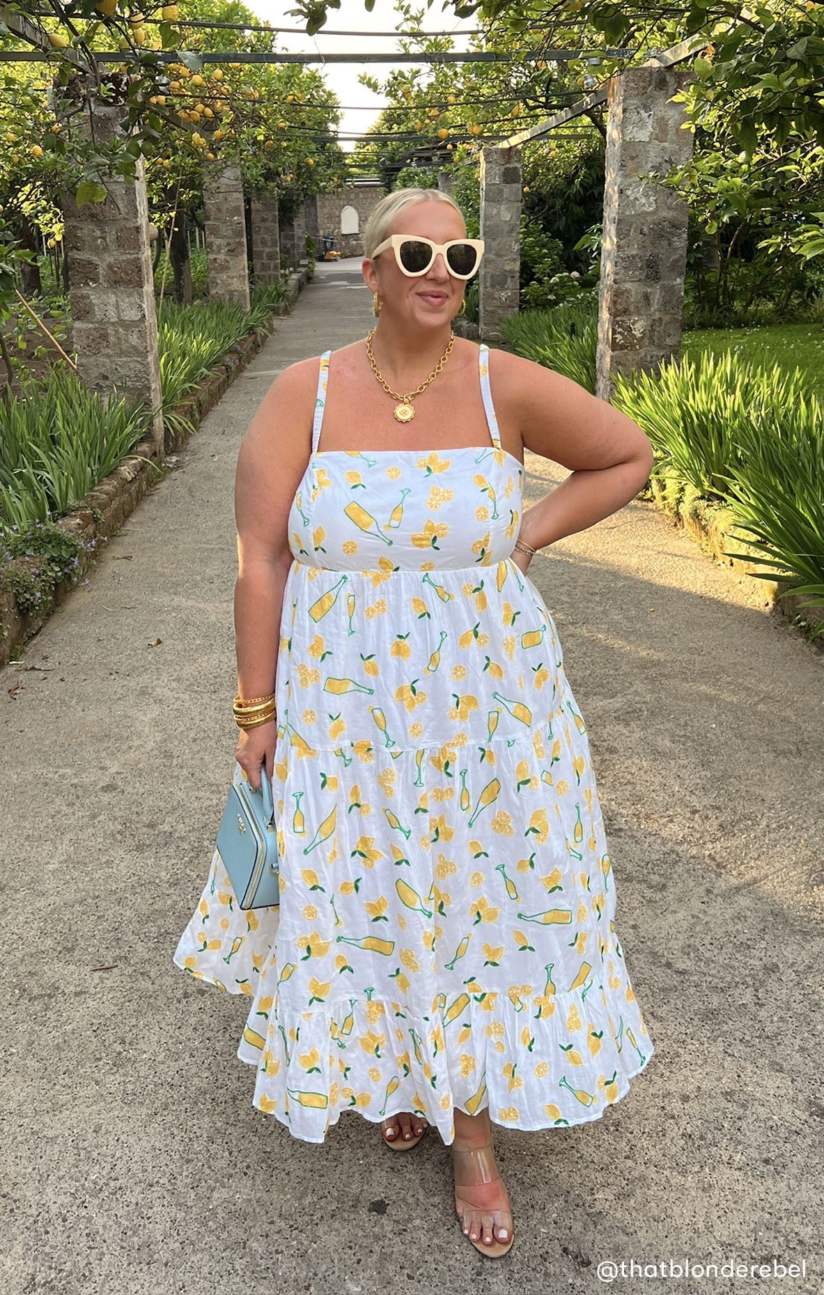 Summer Fling Midi Dress ~ Limoncello Embroidery