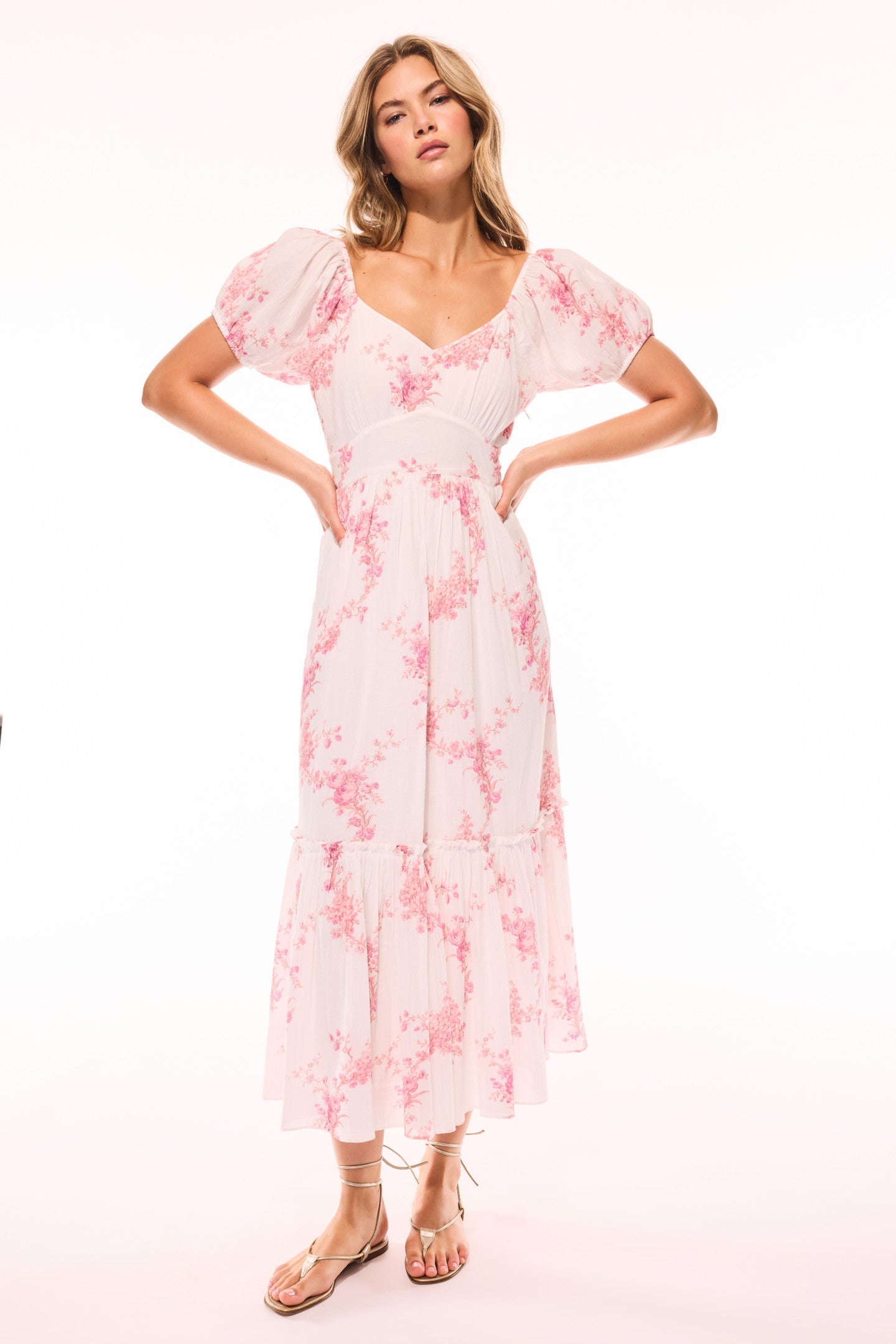 Angie Upcycled Cotton Midi Dress