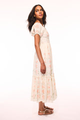 Angie Upcycled Cotton Midi Dress - SOFT YELLOW