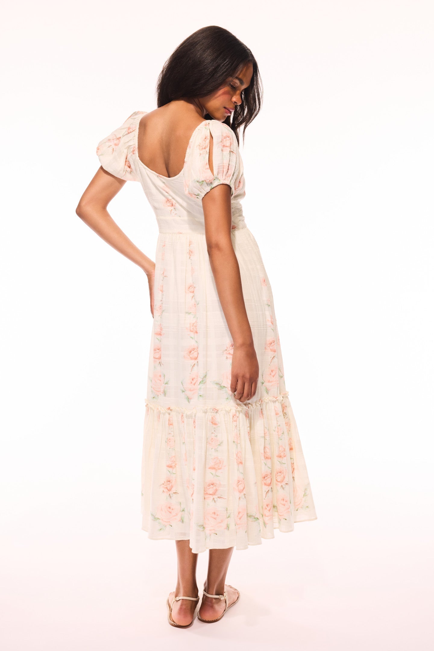 Angie Upcycled Cotton Midi Dress