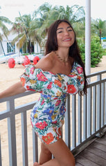 Major Drama Dress ~ Charm Peony White Taffeta