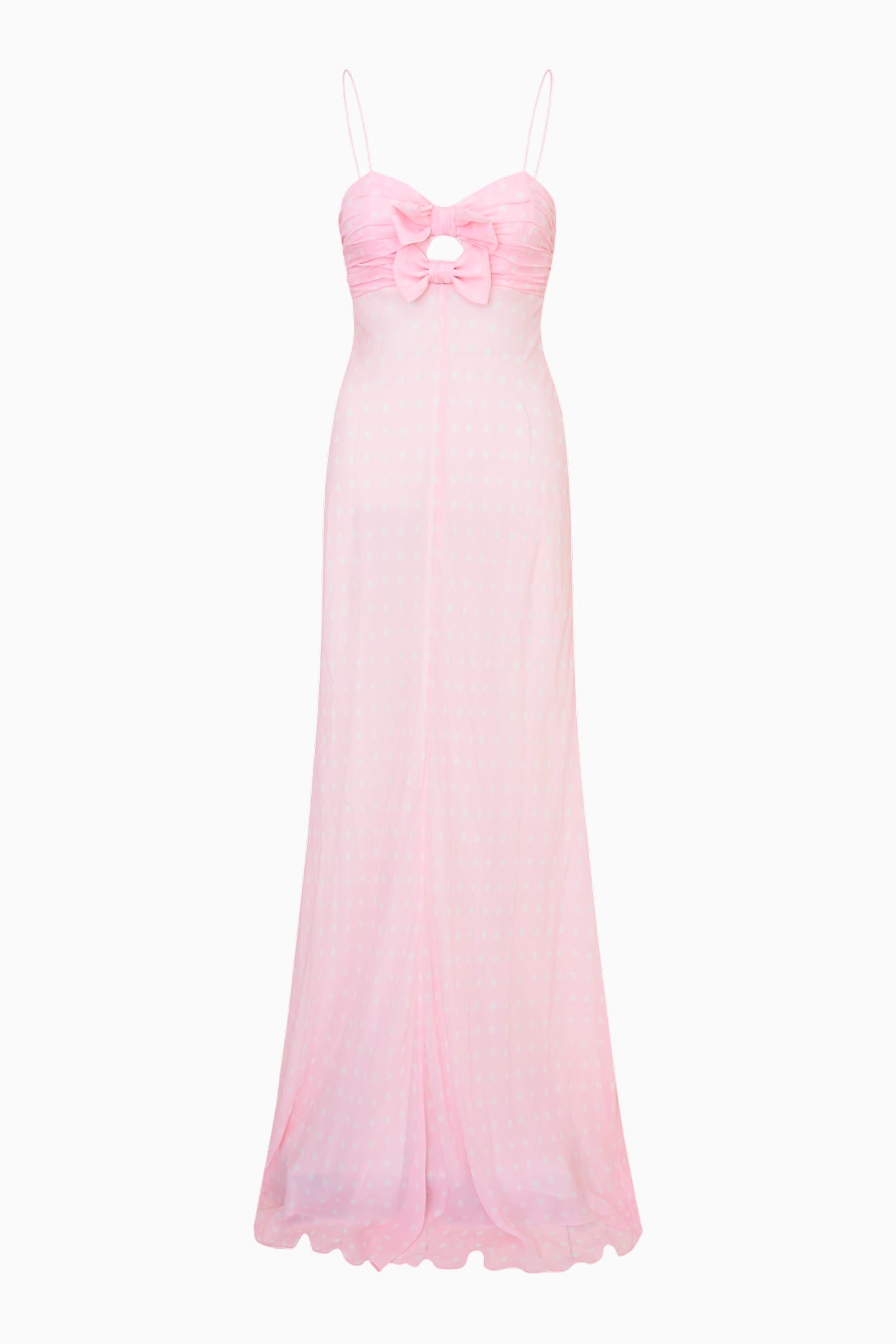 Bellby Polkadot Bow Gown
