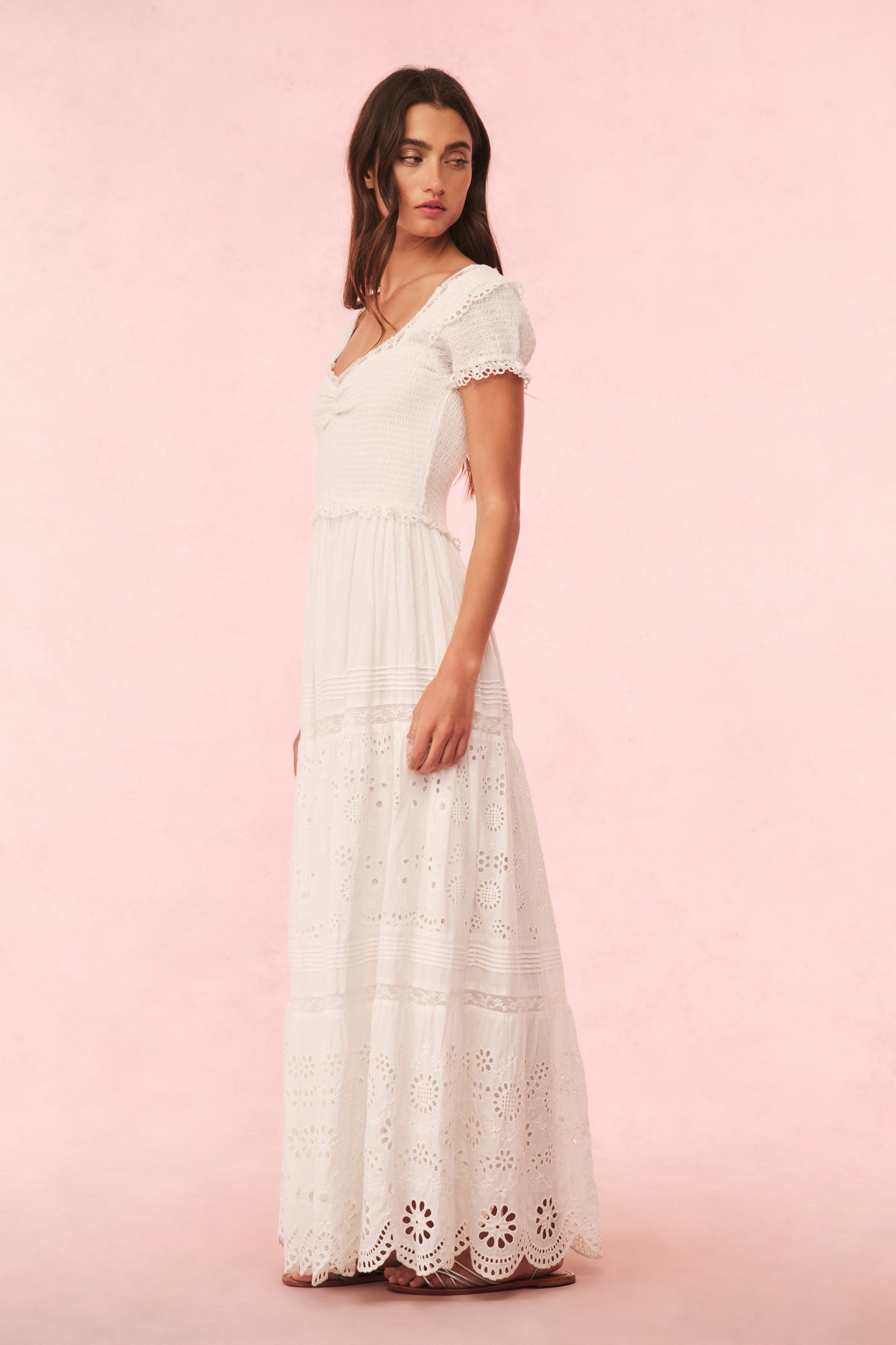 Bisolet Eyelet Lace Maxi Dress