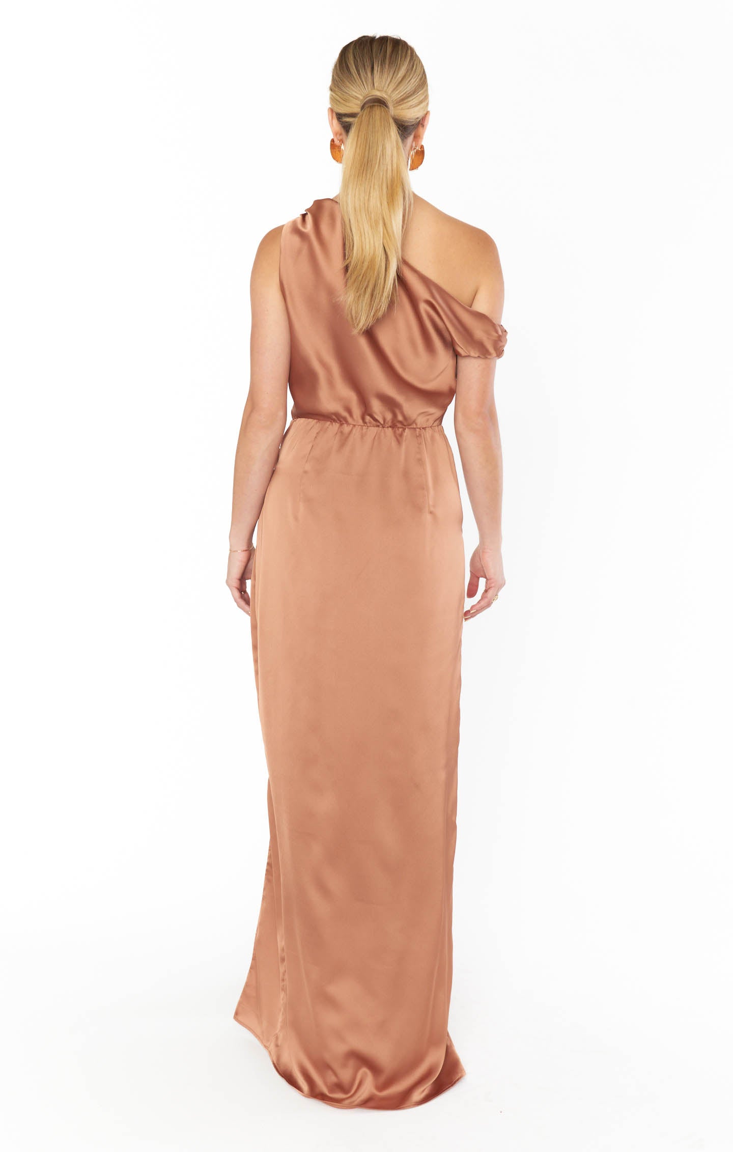 Jodie Dress ~ Copper Luxe Satin