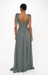 Harper Maxi Dress ~ Deep Sage Chiffon