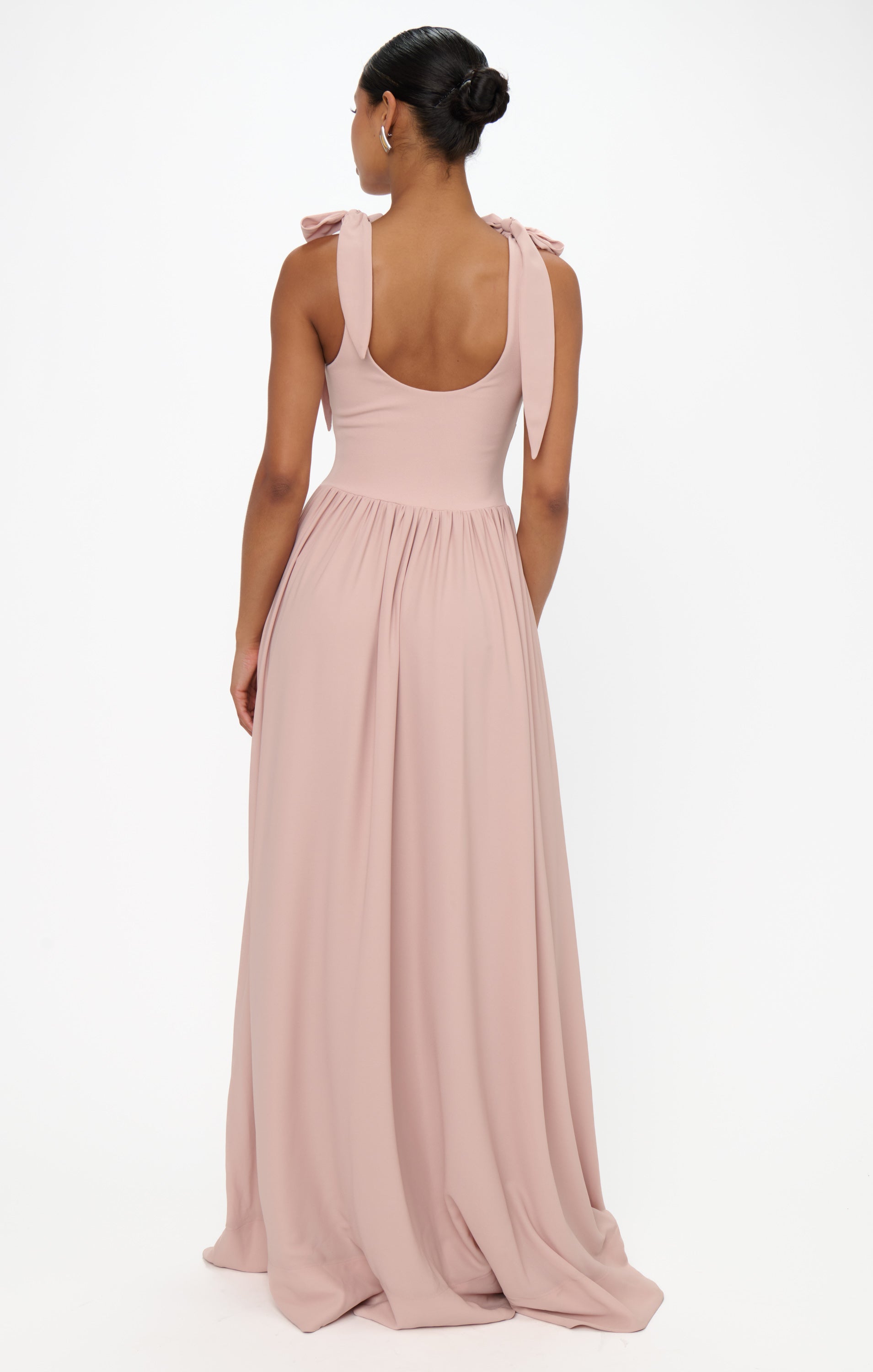 Harper Maxi Dress ~ Dusty Blush Crisp